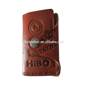 Promotional gift real leather 6 hooks and keyring key wallet